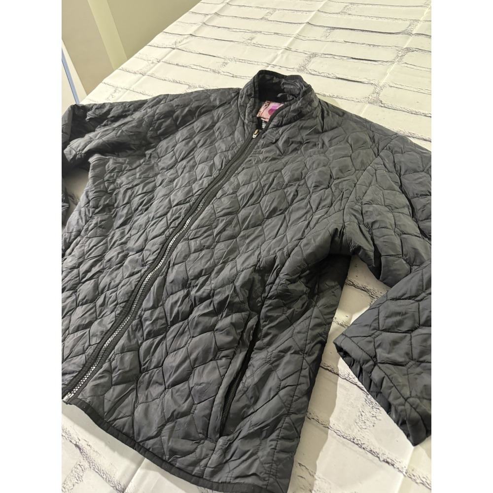 Burton Quilted Black Coat Snowboard Jacket Womens Size XL Zip Up‎ Lightweight